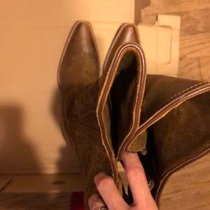 Size 7b medium Ariat knee high cowboy boots